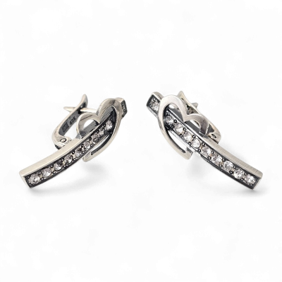 Silver earring Nr: 340