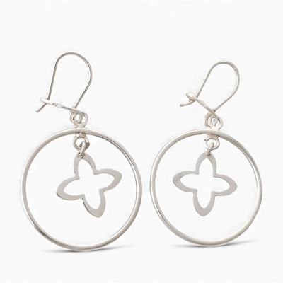 Silver earring Nr: 404