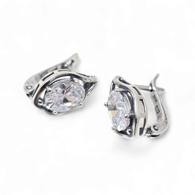 Silver earring Nr: 870