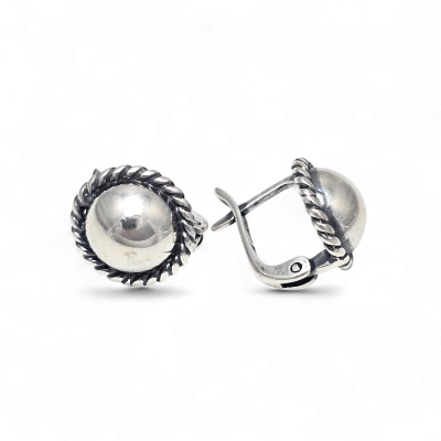 Silver earring Nr: 465