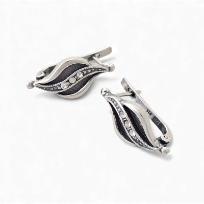 Silver earring Nr: 804