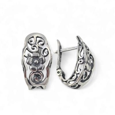 Silver earrings No.868