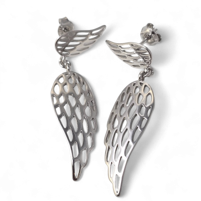 Silver earrings No.1086
