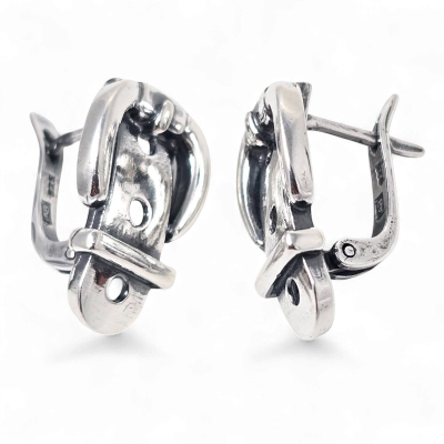 Silver earrings No.889