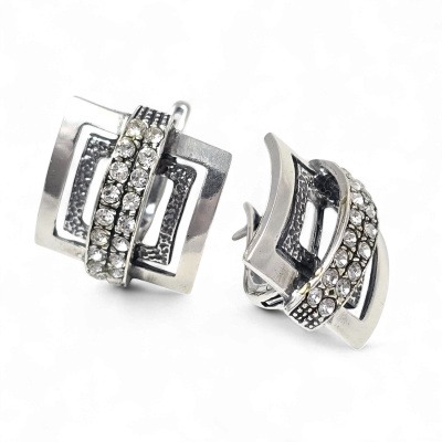 Silver earrings No.206