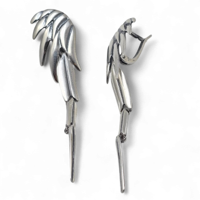 Silver earrings No.1068