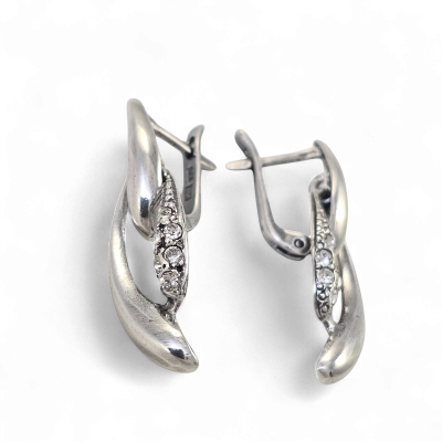 Silver earrings No. 87
