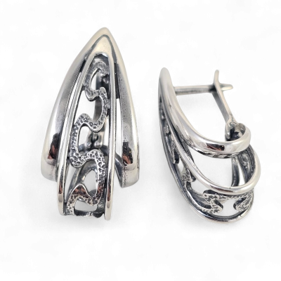 Silver earrings No. 7