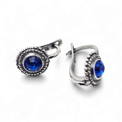 Silver earrings No. 722