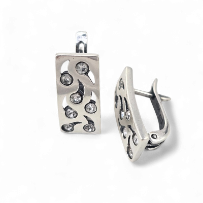 Silver earrings No. 419