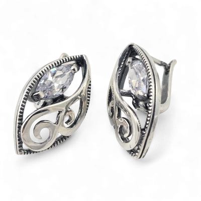 Silver earrings No. 145