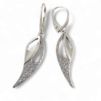 Silver earrings No. 1020