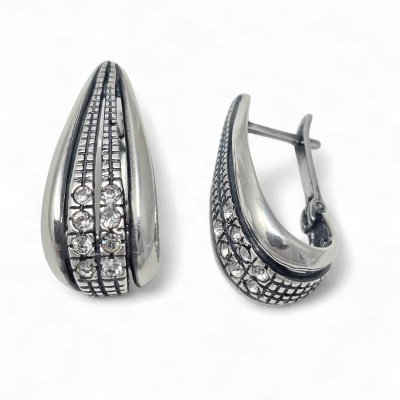 Silver earrings No. 473