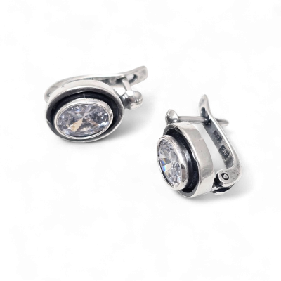 Silver earrings No. 439