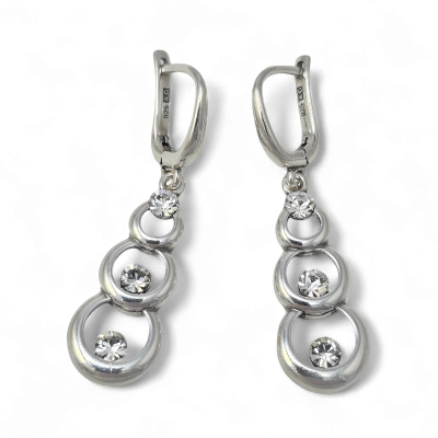 Silver earrings No. 351