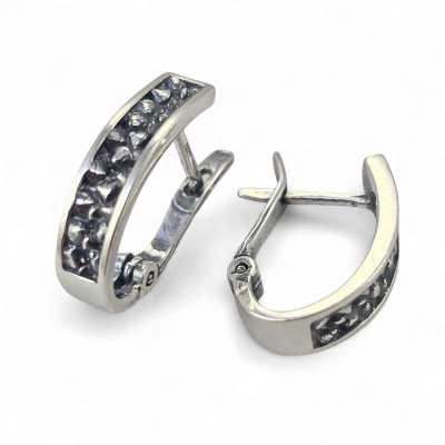 Silver earrings No. 685