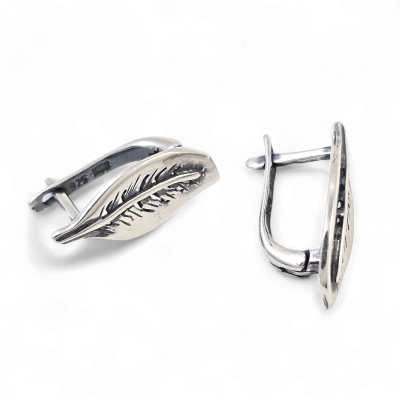 Silver earrings No. 337