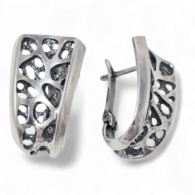 Silver earrings No. 887