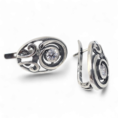 Silver earrings No. 247