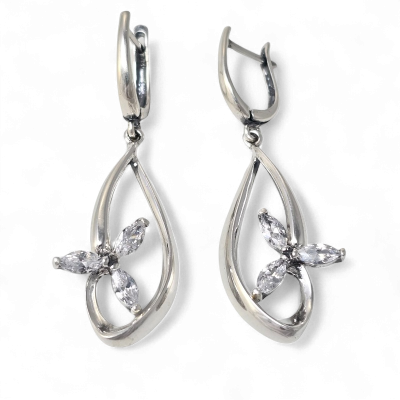 Silver earrings No. 61