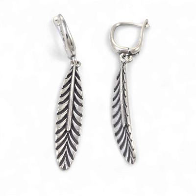 Silver earrings No. 1194