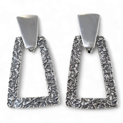 Silver earrings No. 1123