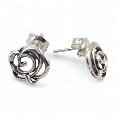Silver earrings No. 241
