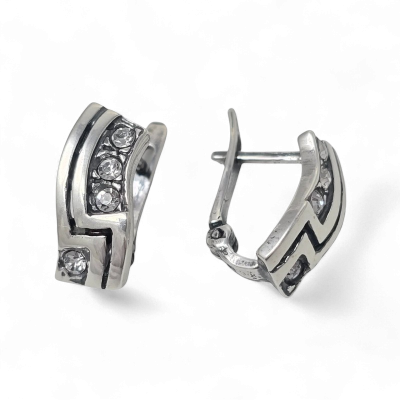 Silver earrings No. 512