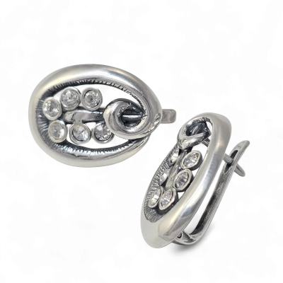 Silver earrings No. 191