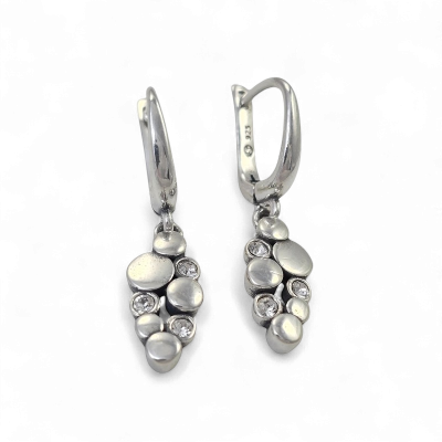 Silver earrings No. 711