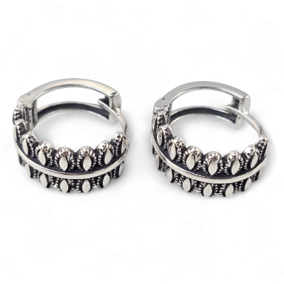 Silver earrings No. 666