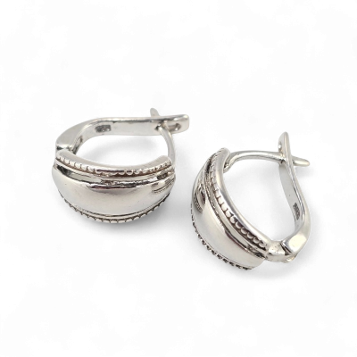 Silver earrings No. 406