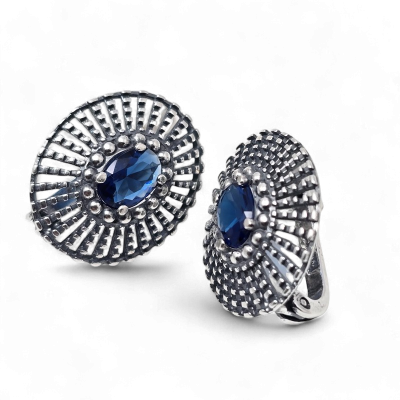 Silver earrings No. 634