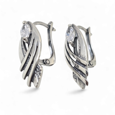 Silver earrings No. 405