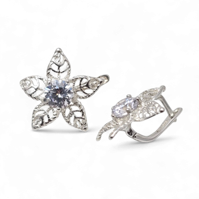 Silver earrings No. 481