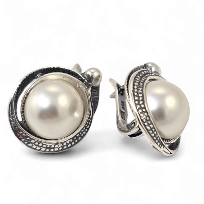 Silver earrings No. 177