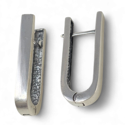 Silver earrings No. 1084