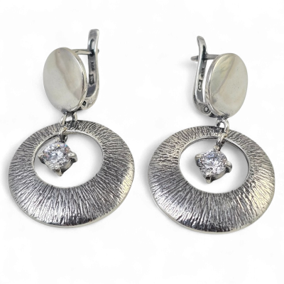 Silver earrings No. 857