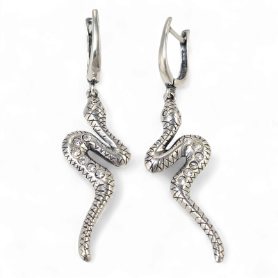 Silver earrings No. 856