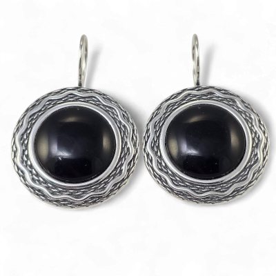 Silver earrings No. 1021