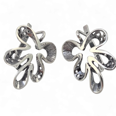 Silver earrings No. 1045
