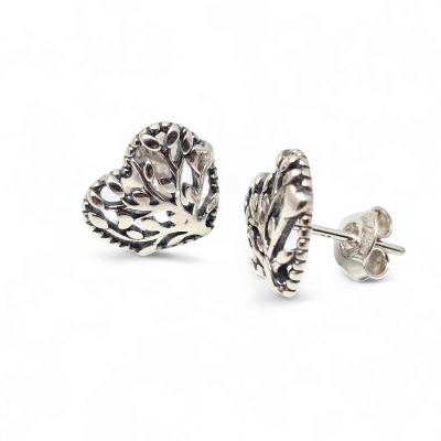 Silver earrings No. 1108