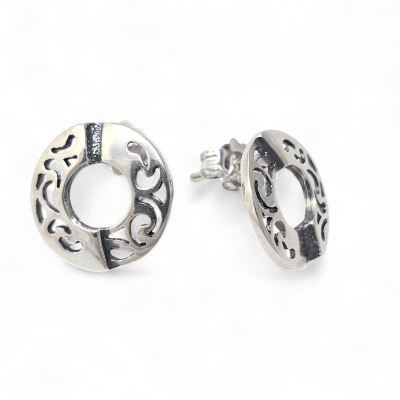 Silver earrings No. 1050