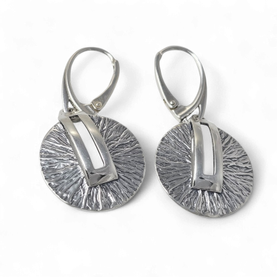 Silver earrings No. 1038