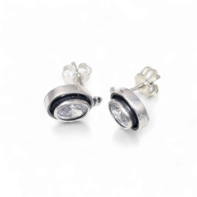 Silver earrings No. 743