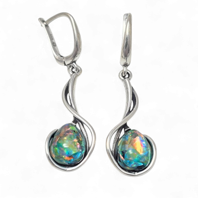 Silver earrings No. 12312