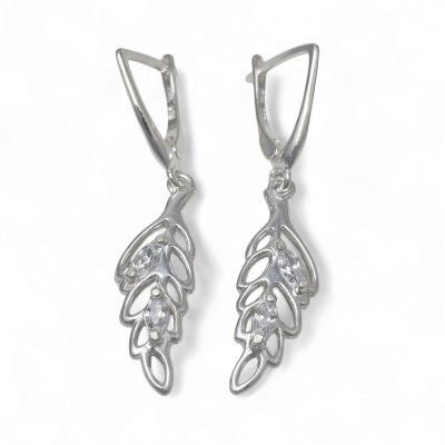 Silver earrings No. 1234