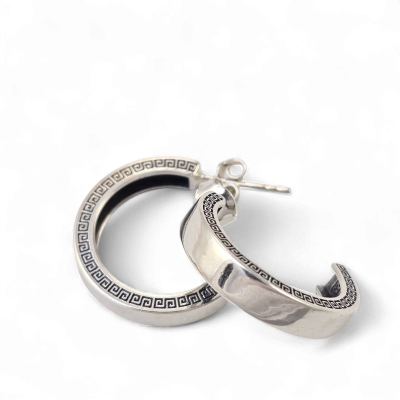 Silver earrings No. 1237