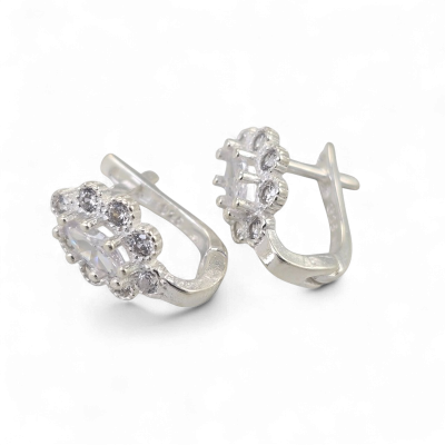 Silver earrings No. 1246