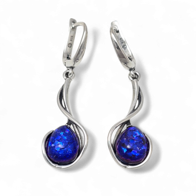 Silver earrings No. 1247